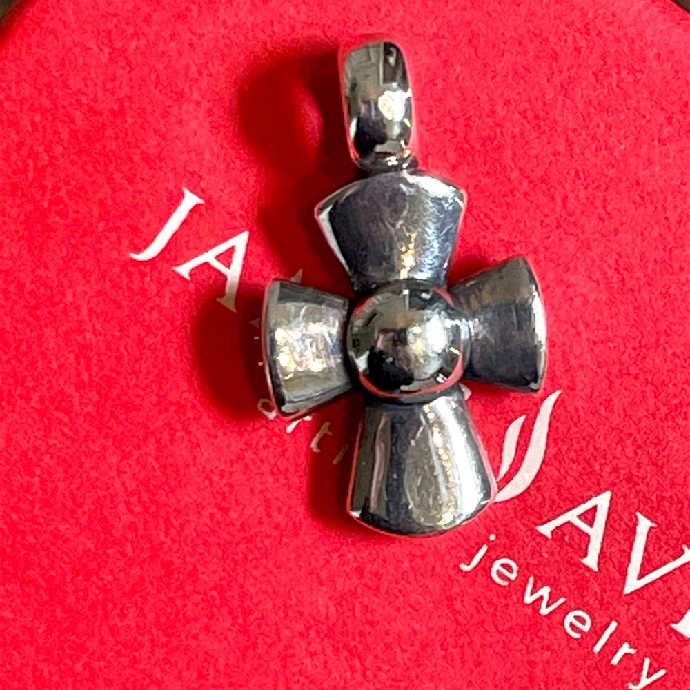 James Avery Retired Puffy Dome Cross Pendant